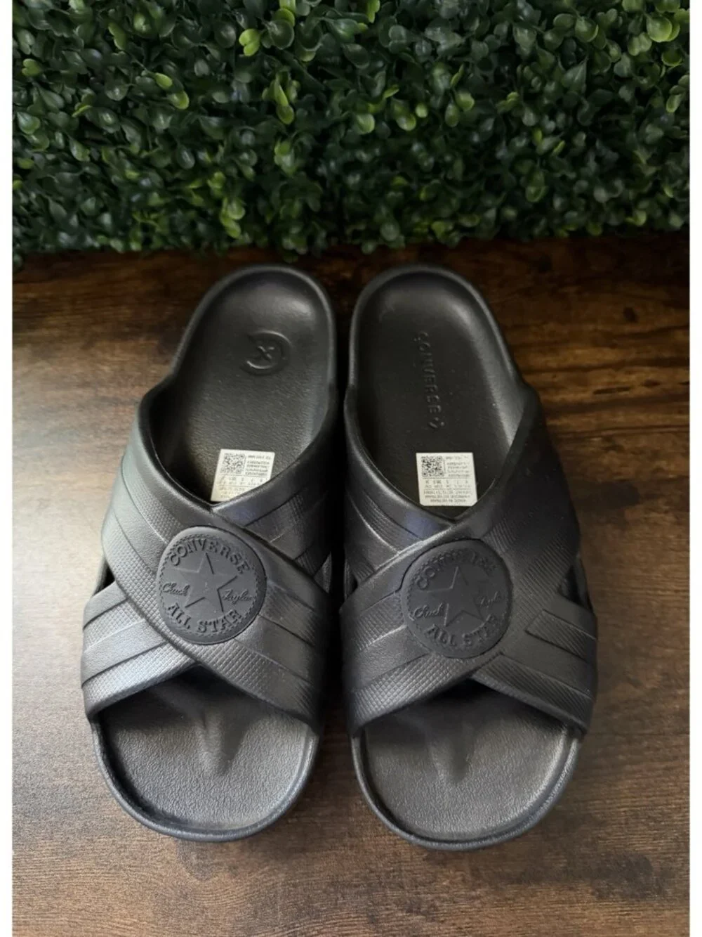 Converse Chuck Taylor All Star Black Slip-on Sandals Women’s Size 7 Shoes